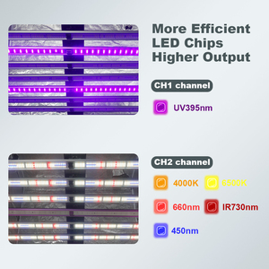 หลอดไฟปลูกพืช Samsung LM301H EVO สำหรับการค้าขาย แสงเต็มสเปกตรัม เหมาะสำหรับฟาร์มแนวตั้ง ปลูกพืชในร่ม ระบบไฮโดรโปนิกส์ ปลูกผัก ดอกไม้ และในโรงเรือน - Product Image 3