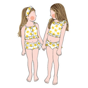 <span class=keywords><strong>Maillot</strong></span> <span class=keywords><strong>de</strong></span> <span class=keywords><strong>bain</strong></span> 2 pièces pour filles Vente en gros <span class=keywords><strong>Moderne</strong></span> Personnalisable Design avec écran solaire Upf50 + Été Mignon - Product Image 2