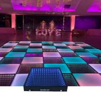 Lumières de sol LED pour piste de danse, étanches IP67, design nordique moderne, acier inoxydable, contrôle DMX512/WiFi, lumière du jour 5000K, SMD5050