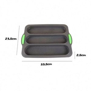 Molde de Silicona para Hornear, Apto para Alimentos, para Pan Francés, Baguette Pequeña, 3 Ranuras, Apto para Horno/Lavavajillas, en Oferta - Product Image 6