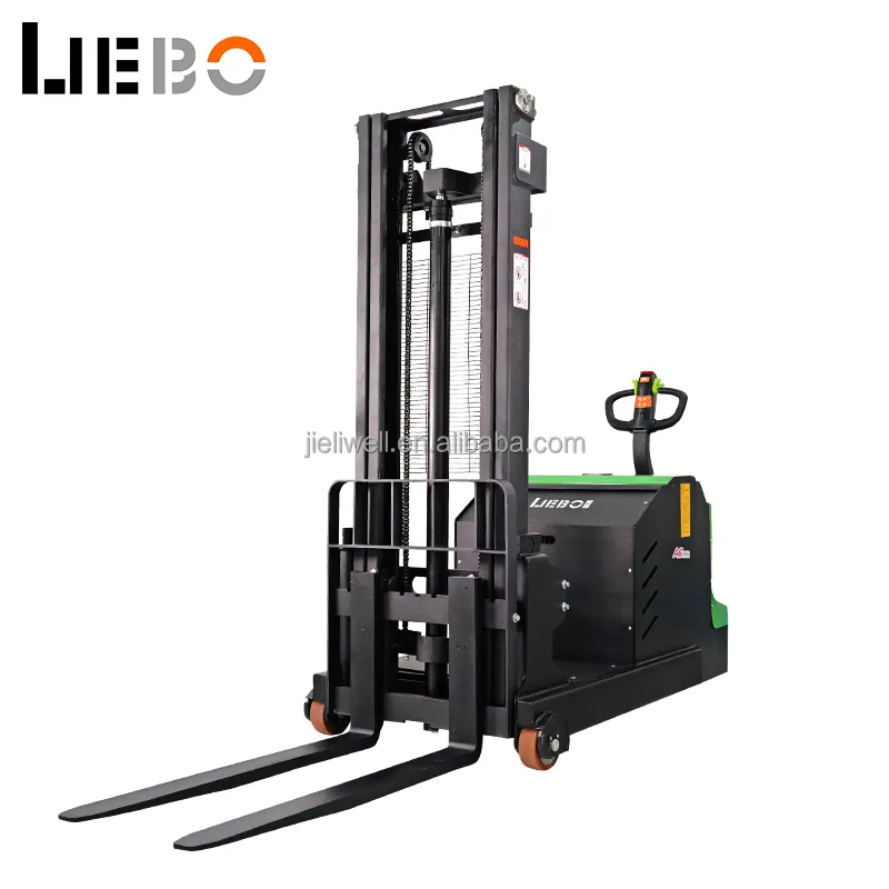 Liebo Hot Bán Stacker điện tất cả các điện xe nâng xe nâng 1.5 tấn Walkie Stacker 2m