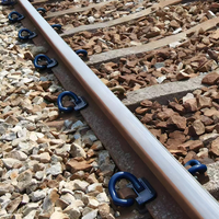 Clip de rail E1813 en acier à ressort, fixations de rail compatibles Pandrol