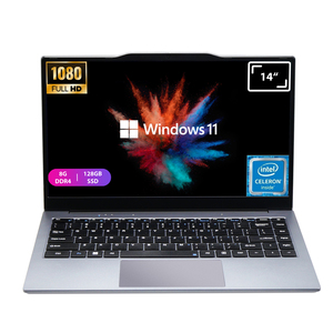 Новый недорогой оптовый OEM-ноутбук для бизнеса 14 дюймов, Intel N4000, 8 ГБ ОЗУ, 128 ГБ SSD, <span class=keywords><strong>Windows</strong></span> 11 <span class=keywords><strong>Pro</strong></span>, английская клавиатура, портативный ноутбук - Product Image 1