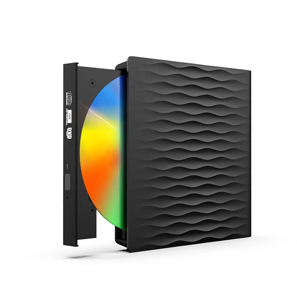 Unidad de CD externa USB 3,0 portátil +/Rw, grabadora de Dvd/CD Rom delgada, quemador para ordenador portátil, de escritorio y Pc, Unidad óptica