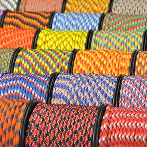 OEM ODM 2mm 3mm 4mm 5mm Paracord Nylon Polyester 1 3 7 9 11 Strand Core Parachute Cord 30m 50m 100m 550 Paracord