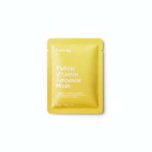 Freemay 1P Yellow Vitamin Ampoule Facial Mask Sheet Good Quality - Product Image 2