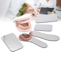 5 Miroirs Dentaires en Acier Inoxydable pour Photographie Dentaire, Miroir Intra-oral à Double Face Réutilisable pour Orthodontie et Photographie Dentaire