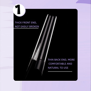 Puntas <span class=keywords><strong>de</strong></span> <span class=keywords><strong>uñas</strong></span> <span class=keywords><strong>de</strong></span> cobertura completa <span class=keywords><strong>de</strong></span> vaquero Extra largo <span class=keywords><strong>de</strong></span> alta calidad Prensa natural transparente en <span class=keywords><strong>uñas</strong></span> Puntas <span class=keywords><strong>de</strong></span> <span class=keywords><strong>uñas</strong></span> postizas en forma <span class=keywords><strong>de</strong></span> T - Product Image 2