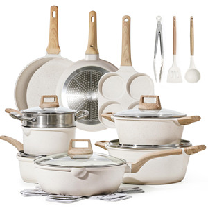 22 Pcs Kitchen <strong>Cookware</strong> Sets Induction <strong>Cookware</strong> Granite Cooking Set Pots and Pans Set Non Stick - Product Image 1