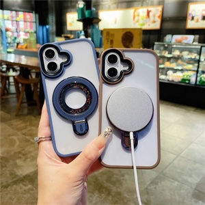 เคสโทรศัพท์แบบมีวงแหวนสำหรับ iPhone 16 เคสเพชรพร้อมขาตั้งแม่เหล็กสำหรับ iPhone 15 14 13 เคสมือถือแบบกลิตเตอร์ - Product Image 3