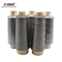 Flame Retardant Metallic Yarn SUS 304 316L Stainless Steel Fiber Spun Yarn