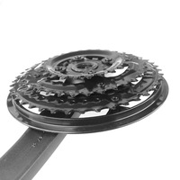 Pédalier de vélo 24-34-42T7/8/9 vitesses VTT ensemble de manivelles de vélo 170mm trou carré creux pignon de vélo accessoires de vélo
