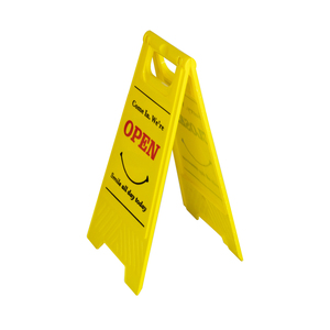 Support de panneau de signalisation routière portable jaune flexible pour entrepôt d'usine - Product Image 3