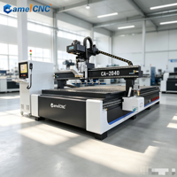 Routeur CNC multifonctionnel CA-2040 à changement d'outil automatique, table à vide 6 zones, compatible JDPaint G Code pour la fabrication de moules en bois
