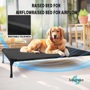 Anpassbare Faltung Komfortable Outdoor-Reise Erhöhtes Haustier bett Moderner Stil mit höhen verstellbarem Hunde bett Abnehmbares Kissen - Product Image 2