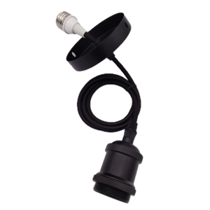 E26 a E26 portalámparas de tornillo colgante vintage <span class=keywords><strong>con</strong></span> <span class=keywords><strong>cable</strong></span> de tela - Product Image 5