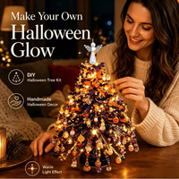 Kit de fabrication d'ornements de Noël en perles de cristal faits à la main, ensemble de bricolage pour décorations de Noël, fournitures de décoration de Noël, décorations de fêtes Yanxi