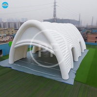 Conception 3D gratuite personnalisée Tente à cadre gonflable géante Tente gonflable Hangar gonflable Arche de tente pour court de tennis