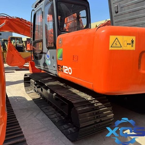 Excavatrice HITACHI EX120 Orange, équipement de construction lourd de type chenillé - Product Image 5