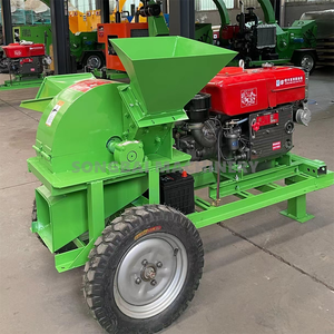 Trituradora de madera móvil diésel de 15HP personalizada, trituradora eficiente de ramas de árboles de madera residual, trituradora de picadora de hierba - Product Image 3