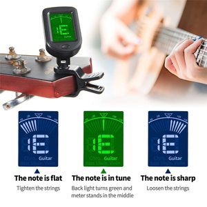 Afinador Electrónico Digital de Clip para Guitarra y Violín, Universal, Giratorio y Sensible, Venta al Por Mayor - Product Image 4