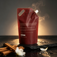 Pochette à bec verseur recyclable avec logo personnalisé pour savon liquide, huile corporelle, lotion, crème pour les mains, emballage de produits de soin de la peau