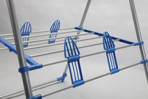 Séchoir à linge pliable en acier inoxydable DBS-6018Y, installation en DIY, double niveau, pour la maison, le salon et la salle de bain - Product Image 5