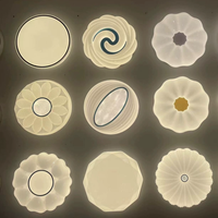 Plafonnier LED rond moderne ultra-plat à intensité variable, étanche et anti-moustiques, pour salon et chambre, prix d'usine