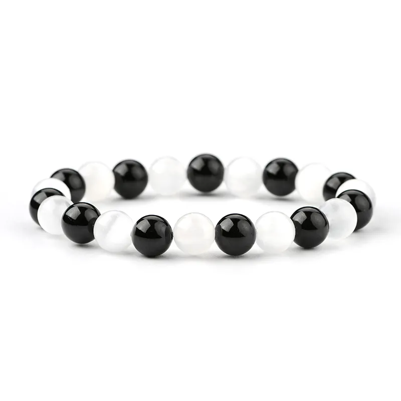 Bracelet de perles de pierre de guérison naturelle bijoux pour femmes Bracelet personnalisé en pierres précieuses Pulsera Mujeres