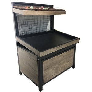 Estantes de madera para supermercado, góndola para frutas, verduras, <span class=keywords><strong>mercado</strong></span>, estantería moderna para fruterías - Product Image 5
