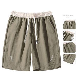 Shorts de bain pour hommes à séchage rapide, style boardshorts, sans doublure filetée, design à petits trous, pour la plage et la natation estivale - Product Image 3