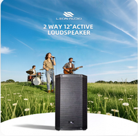 Enceinte active 2 voies EV12DSP150 12 pouces avec amplificateur DSP classe D intégré, impédance 4,0 ohms, boîtier métallique pour spectacles en direct