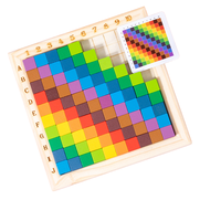 Balok Penghitung Warna Kubus Bangunan Pengenalan Warna Penyortiran Susun Puzzle Puzzle Anak-anak Mainan Kayu Edukasi Dini