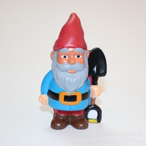 Pu Garden Gnome Fidget Toy With Shovel High <b>Rebound</b> Stress Relief For Kids Age 5 To 7 Years Unisex Gift Decor - Product Image 4