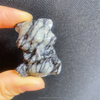 Vente en gros de mini hamster souris en obsidienne sculptée à la main en cristal naturel de 3cm pour la décoration et la vente