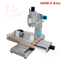 Machine de gravure verticale CNC Router 6040 1.5KW avec axe A axe B Machine de fraisage du bois