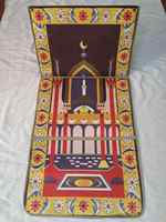 Tapis de prière rembourré en coton et polyester de style turc Tapis de prière pour mosquée musulmane