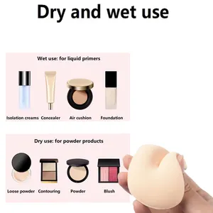 Factory Supply Private Label Pink Powder Puff Cotton Soft Skin Friendly Foundation Blender Makeup Beauty Tools Makeup Puff