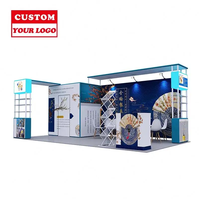 Design personalizado Tradeshow Booth Cabine De Exposição Portátil Para Exibição Feira Comercial Cabine De Exposição Para Feira Comercial