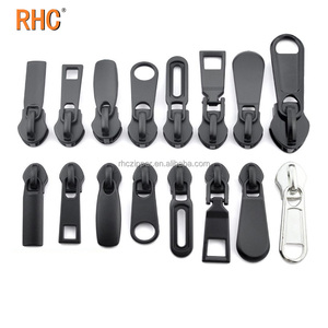 Rhc Nhiệm Vụ Nặng Nề Dây Kéo Màu Đen Thanh Trượt Kích Thước #3 #5 #7 #8 #10 Túi Không Khóa Zip Puller Dây Kéo Puller Sử Dụng Cho Hành Lý Nylon Dây Kéo - Product Image 6
