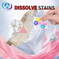 Vente en gros de dosettes de lessive 6 en 1 de 50 pièces utilisées en machine automatique pour le lavage des mains dosettes de détergent à lessive pour vêtements