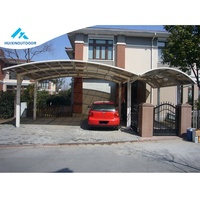 Auvent de voiture polyvalent Polycarbonate Aluminium Alliage Acier Cadre Auvent de voiture Tente extérieure PC Voile pour garage Ombre Abri de voiture