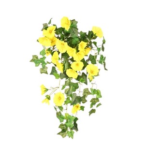 Plantes artificielles murales : Vignes décoratives jaunes en tissu huilé pour mariage et décoration intérieure (10 cm et moins) - Product Image 1