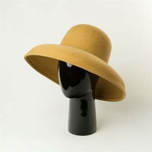 Sombrero Fedora Retro Unisex X1230 de Fieltro de Lana Rojo con Ala Ancha y Patrón Estampado, Accesorio para Invierno, Iglesia, Fiesta, Talla Adulto con Cinta - Product Image 5