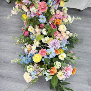 Fabbrica di Fiori Artificiali DKB, Vendita all'Ingrosso di Decorazioni Floreali per Matrimoni, Runner di Fiori Artificiali Colorati - Product Image 3