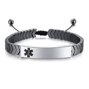 Hot Selling Custom Popular Enrgaved Stainless Steel Bracelet Jewelry - Product Image 1