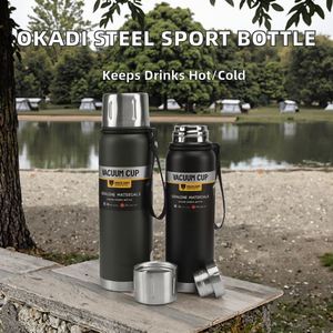 Modern 304 Stainless Steel Vacuum Insulated <b>Thermos</b> <b>Bottle</b> Custom Logo 12-24 Hours Thermal Insulation Business Gifts - Product Image 2