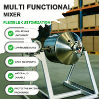 Mélangeur à double cône en acier inoxydable industriel standard avec boîte de vitesses pour le mélange de poudres et de jus à grande capacité, rotation à 360 degrés, certifié CE