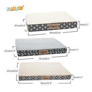 Coussin orthopédique pour chien Famipet, lit pour chiot, rectangle confortable en mousse, pour cage à chien - Product Image 2