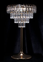 Lumière changeante or et argent carré acrylique CrystalTree lustre lumière LED centre de table de mariage fleur route conduit